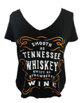 SMOOTH AS TENNESSEE WHISKEY SHORT SLEEVE V NECK