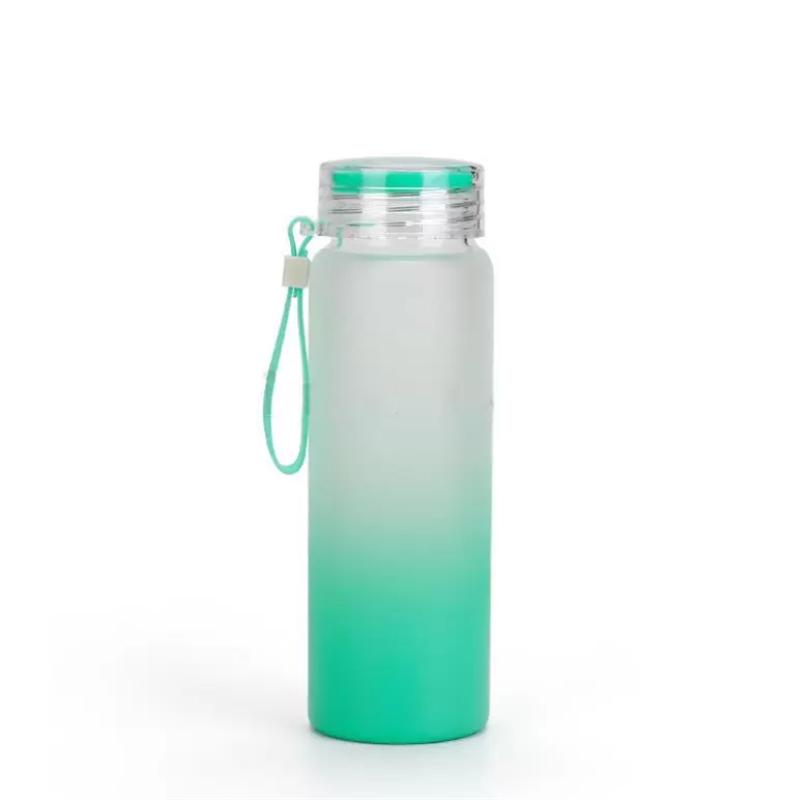 17oz Sublimation blank frosted glass Ombre gradient Tumblers Water Bottle - PW PitStop