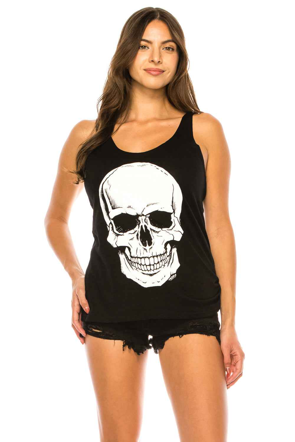 BIG SKULL BLACK TANK TOP