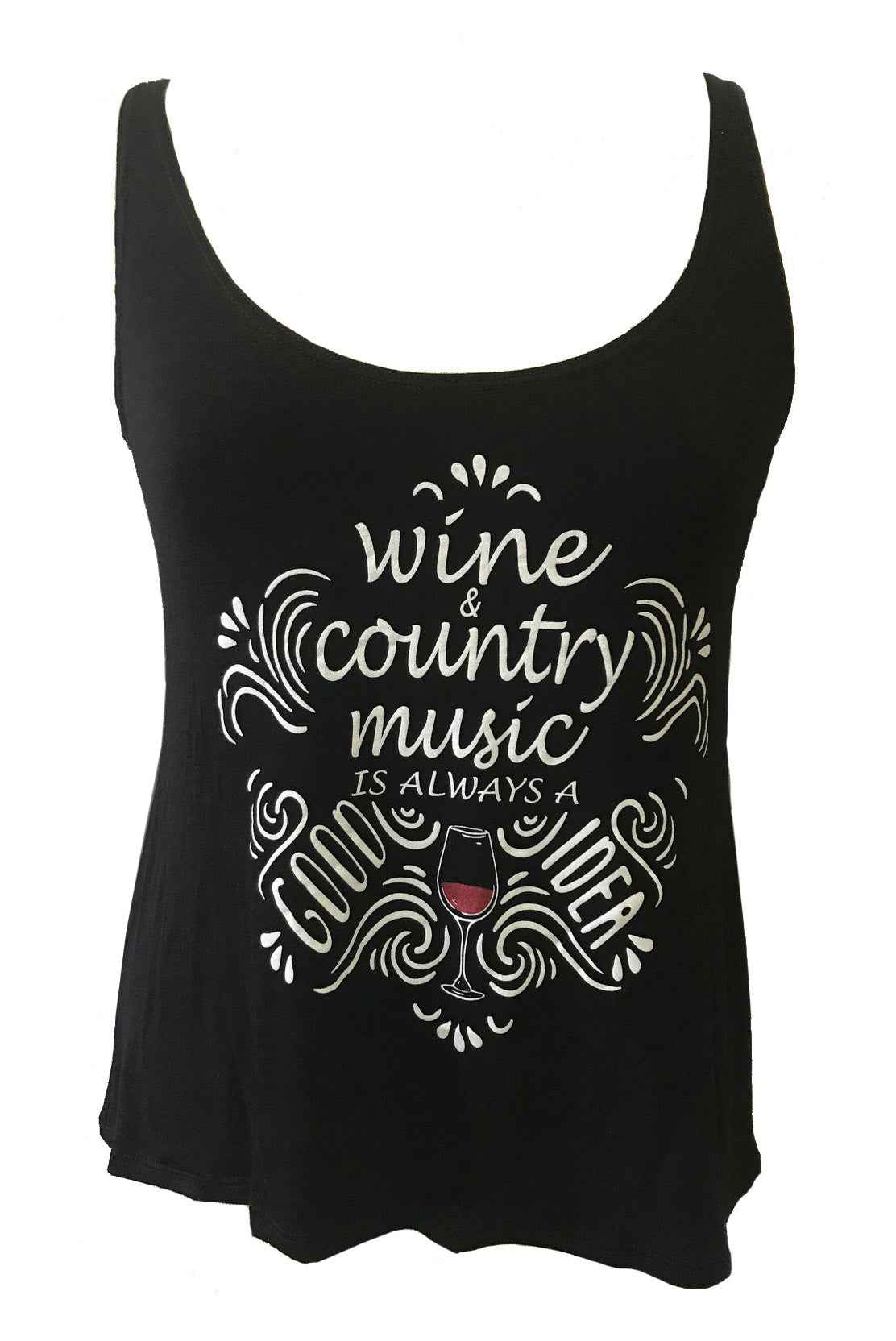 WINE AND COUNTRY MUSIC TANK TOP